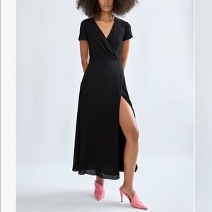 Babaton Slit Wrap Dress